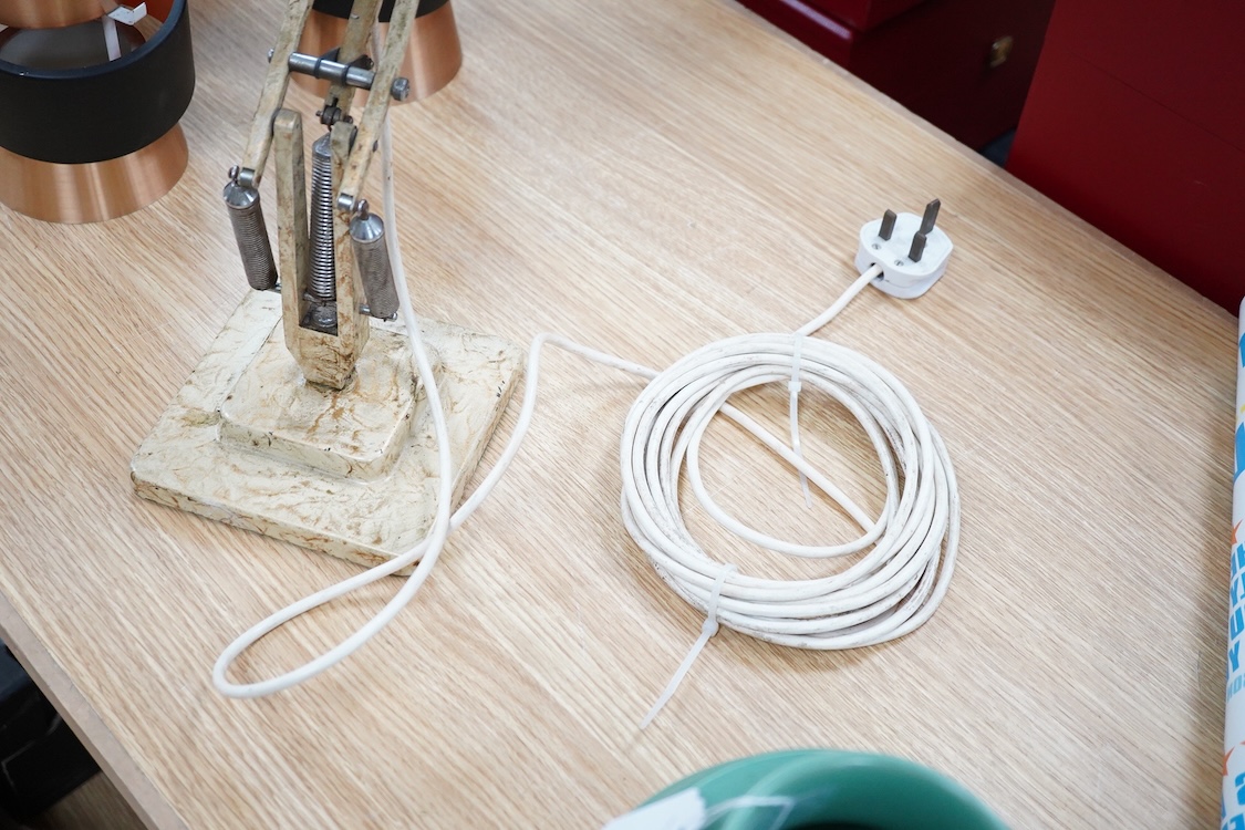 An Anglepoise lamp 1227 in scumbled finish